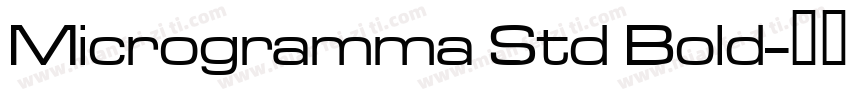 Microgramma Std Bold字体转换